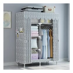 WSZJJ Wardrobe Armoire Closet Rack Pockets, Quick and Easy to Assemble (Color : B)