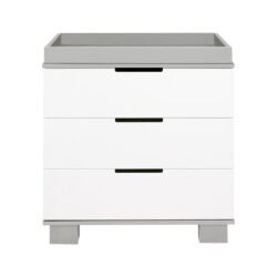 Babyletto Modo 3-Drawer Changer Dresser with Removable Changing Tray, White