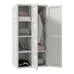 NO ONE Cube Portable Wardrobe for Hanging Clothes, Combination Armoire, Modular Cabinet for Space Saving