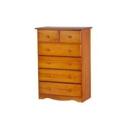 Palace Imports 100% Solid Wood 6-Drawer or 4+2-Drawer Chest, Honey Pine. Requires Assembly