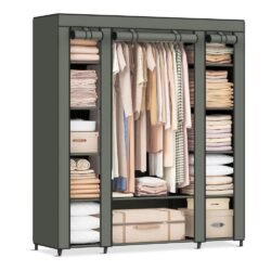 WSZJJ Wardrobe Hangers Home Closet Furniture Bedroom Furniture Cabinet Look Wardrobe Foldable Non-Woven Textiles (Color : B)