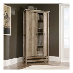 Sauder Cannery Bridge Storage Cabinet, Lintel Oak Finish