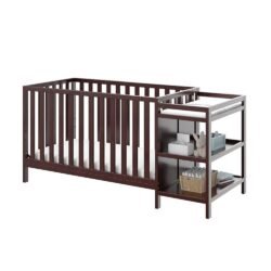 Storkcraft Portofino 4-in-1 Convertible Crib and Changer, Espresso