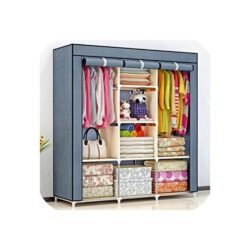 WSZJJ DIY Non Woven Fabric Folding Portable Storage Furniture Bedroom Furniture Wardrobe Bedroom Fashion Wardrobe Cabinet