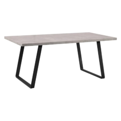 Armen Living Coronado Dining Table, Cement Gray, 71 in Dining Table