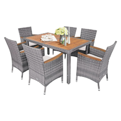 Monarch Specialties 3-Piece Dining Set with 36-Inch Diameter Drop Leaf Table, White