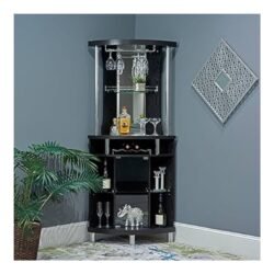 Home Source DC06 Corner Bar Unit, Grey
