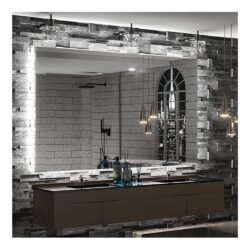 TokeShimi 60 x 36 Inch Backlit Bathroom Mirror LED Lighted Mirror Anti-Fog Wall Mounted Vanity Mirror Large Dimmable Makeup Mirror with Lights (Horizontal/Vertical)