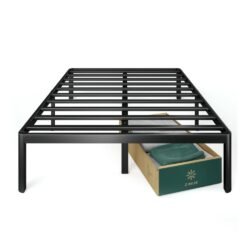 Zinus 16 Inch Metal Platform Bed Frame with Steel Slat Support / Mattress Foundation, Queen